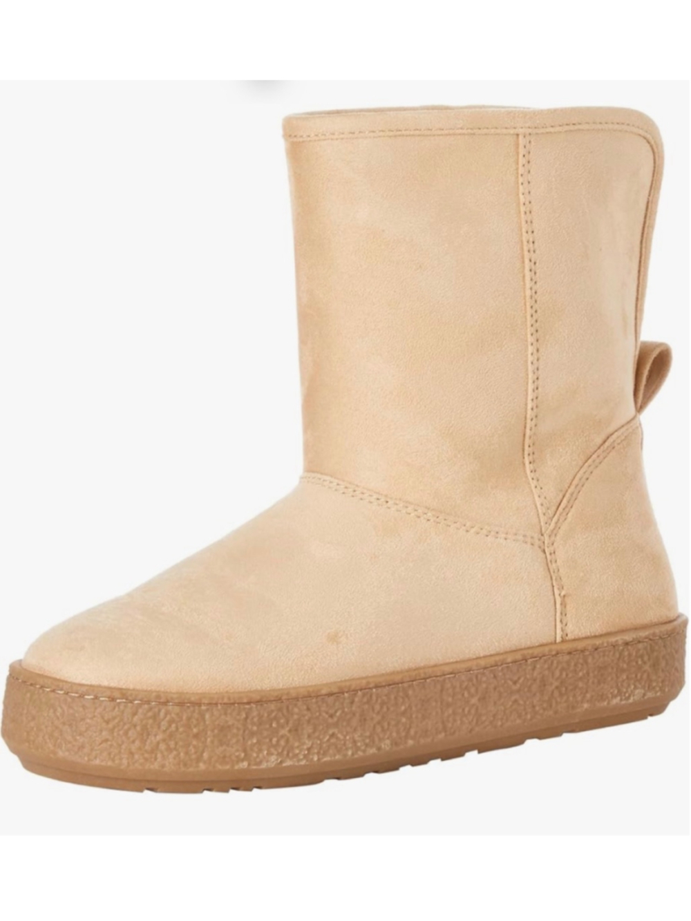 NEW Amazon Essentials Faux Fur Lined Shearling Boots Pull-On Design 5